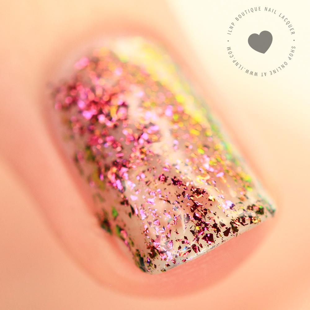 Neon Rosebud Nail Polish - One coat over bare nail