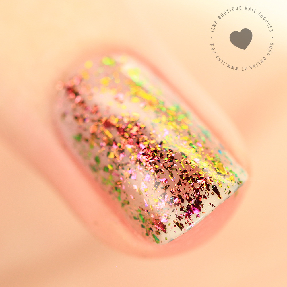 Electric Carnival Nail Polish - One coat over bare nail