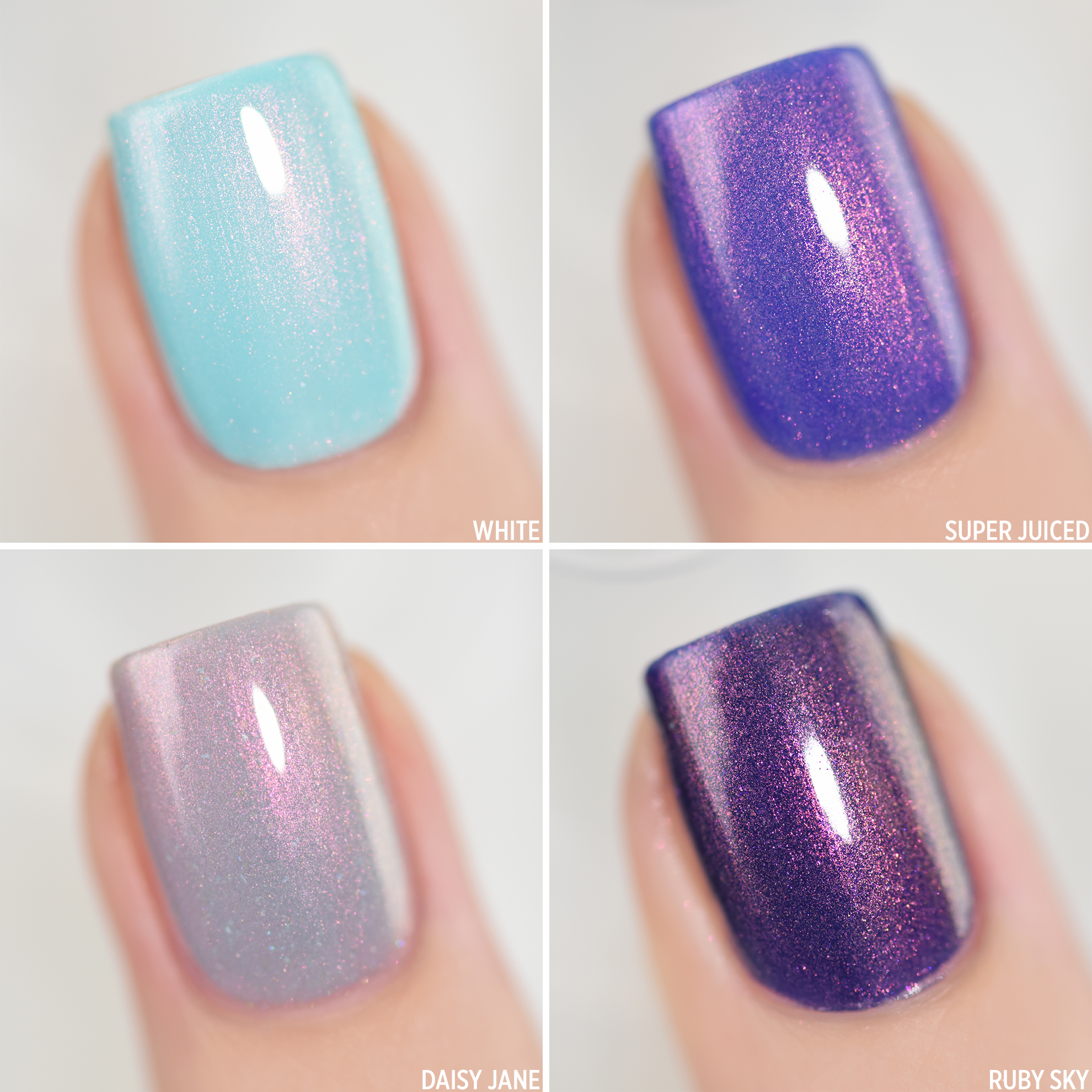 Valentina Nail Polish - Over White / Super Juiced / Daisy Jane / Ruby Sky