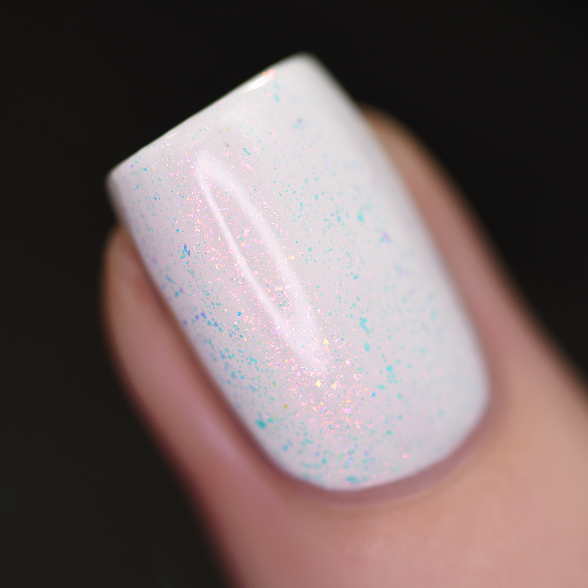 Scarlet Nail Polish - Over white