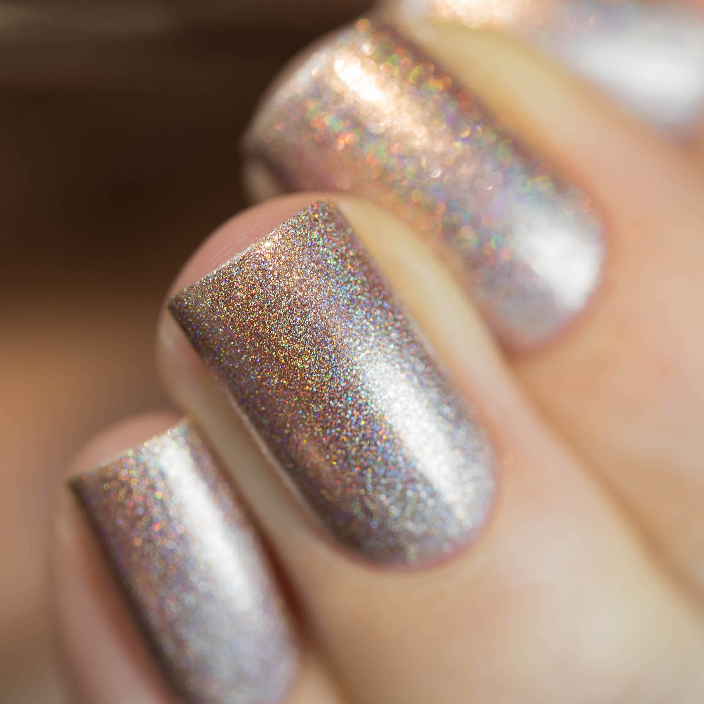 6 Grid Gold Silver Champagne Gold Nail Foil Crumbs Our nail