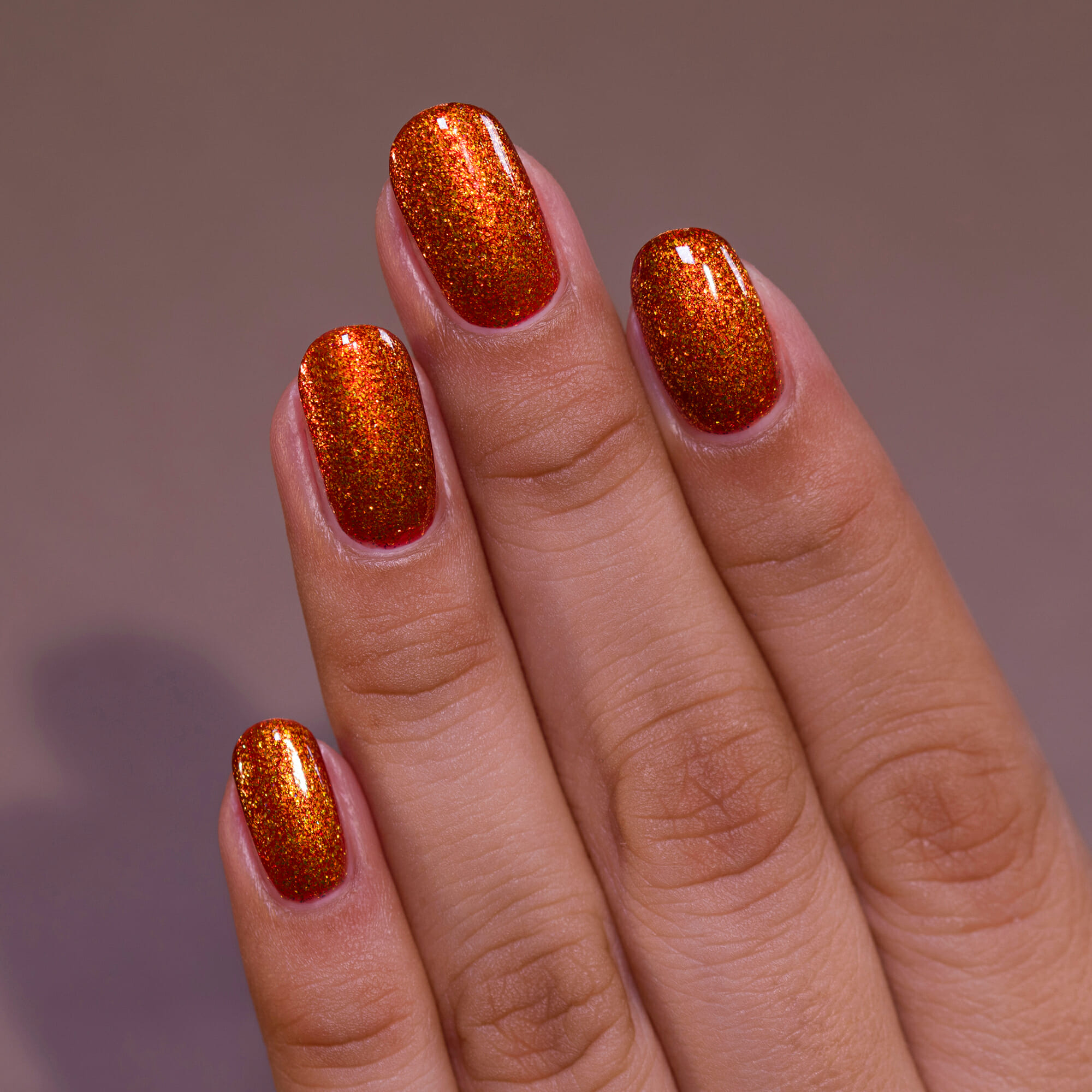 ILNP Pumpkin Patch Vivid Burnt Orange Shimmer Nail Polish