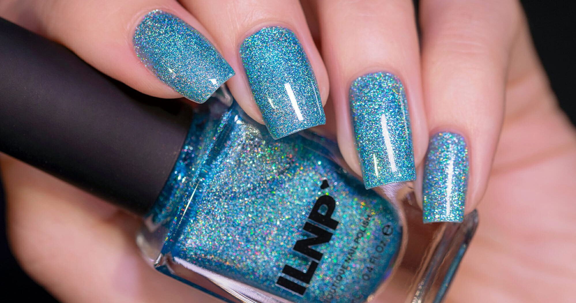 ILNP Blowing Bubbles - Rich Sky Blue Ultra Holo® Nail Polish