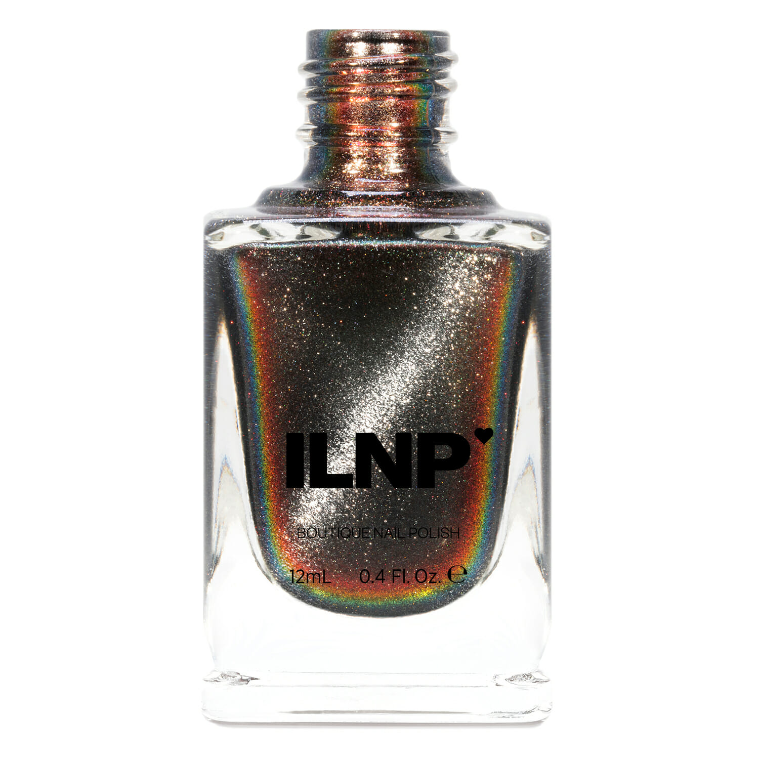 ILNP Black Magic - Deep Black Holographic Nail Polish