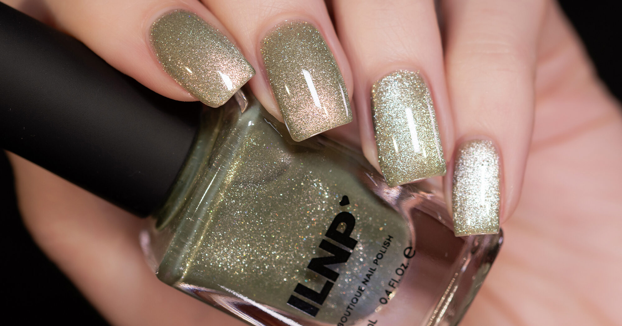 ILNP Velour - Mellow Sage Green Magnetic Holographic Nail Polish