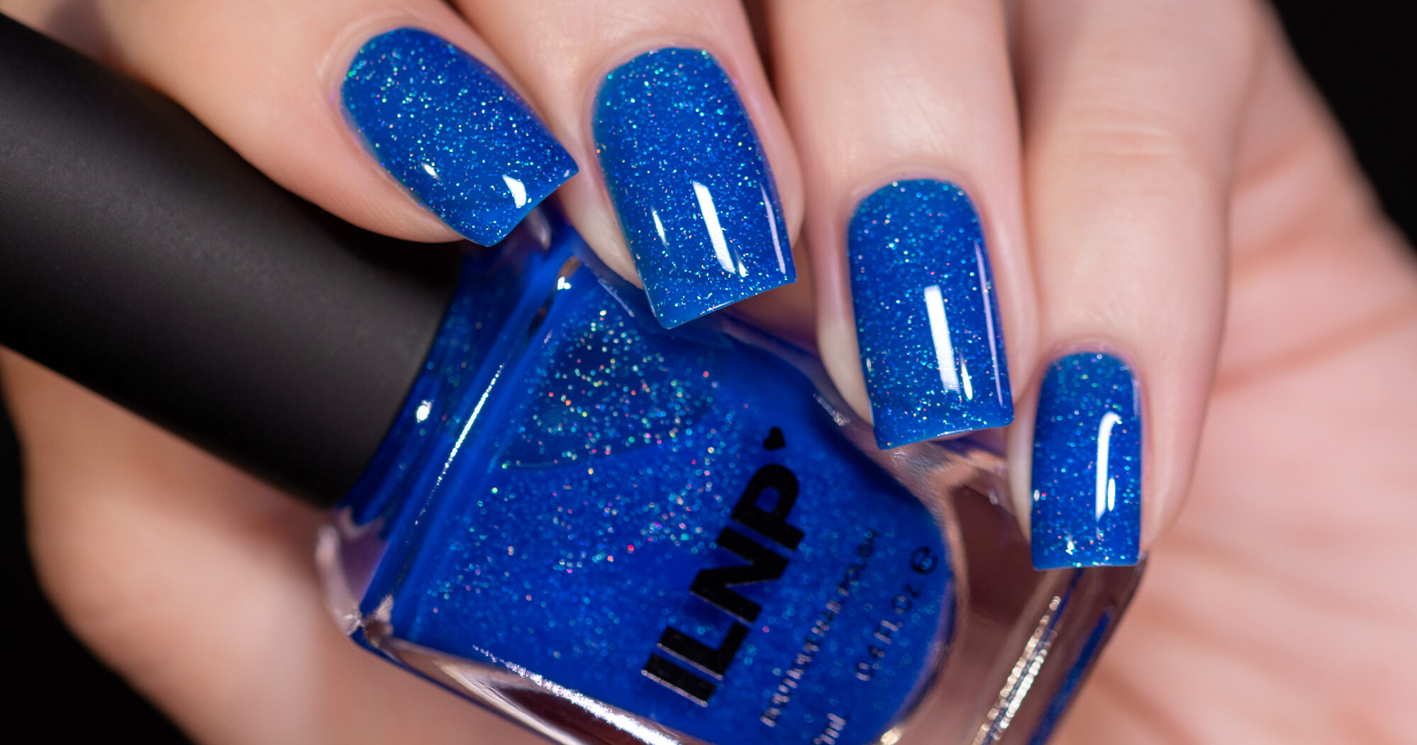 ILNP Songbird - Vivid Cobalt Blue Holographic Jelly Nail Polish