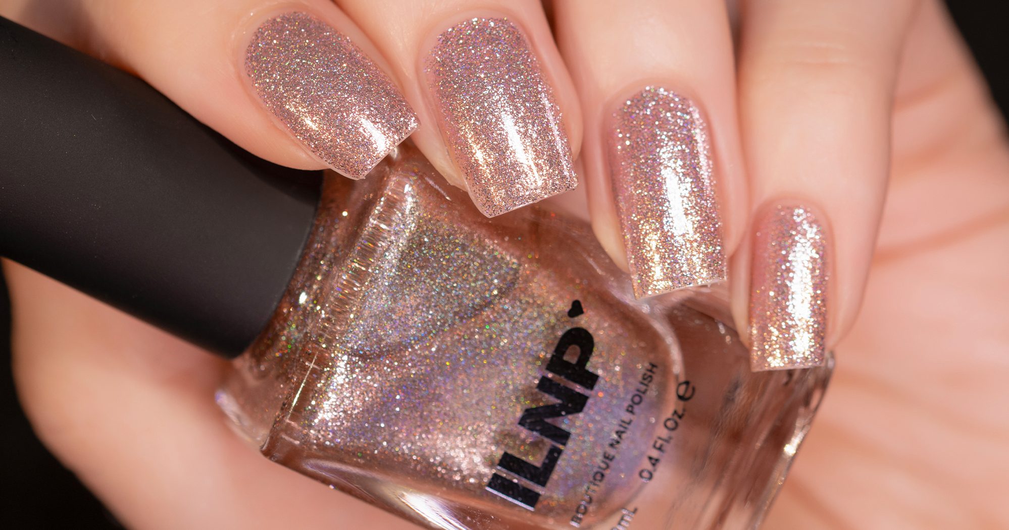人気カラーの Ultra Gold Champagne Light - Crystal ILNP Metallic Polish Nail ネイルカラー・マニキュア