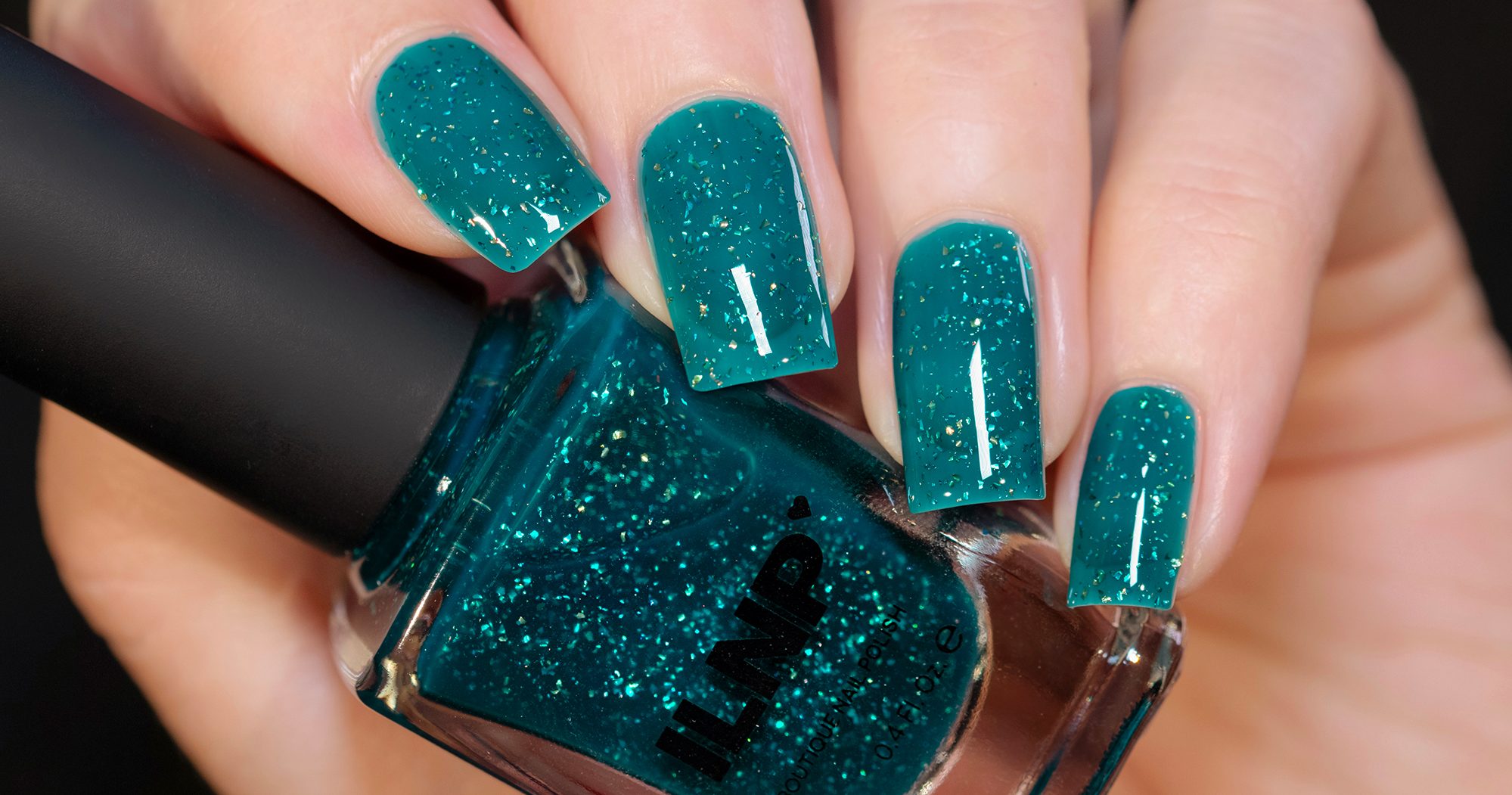 ILNP Unwrapped - Deep Teal Jelly Shimmer Nail Polish