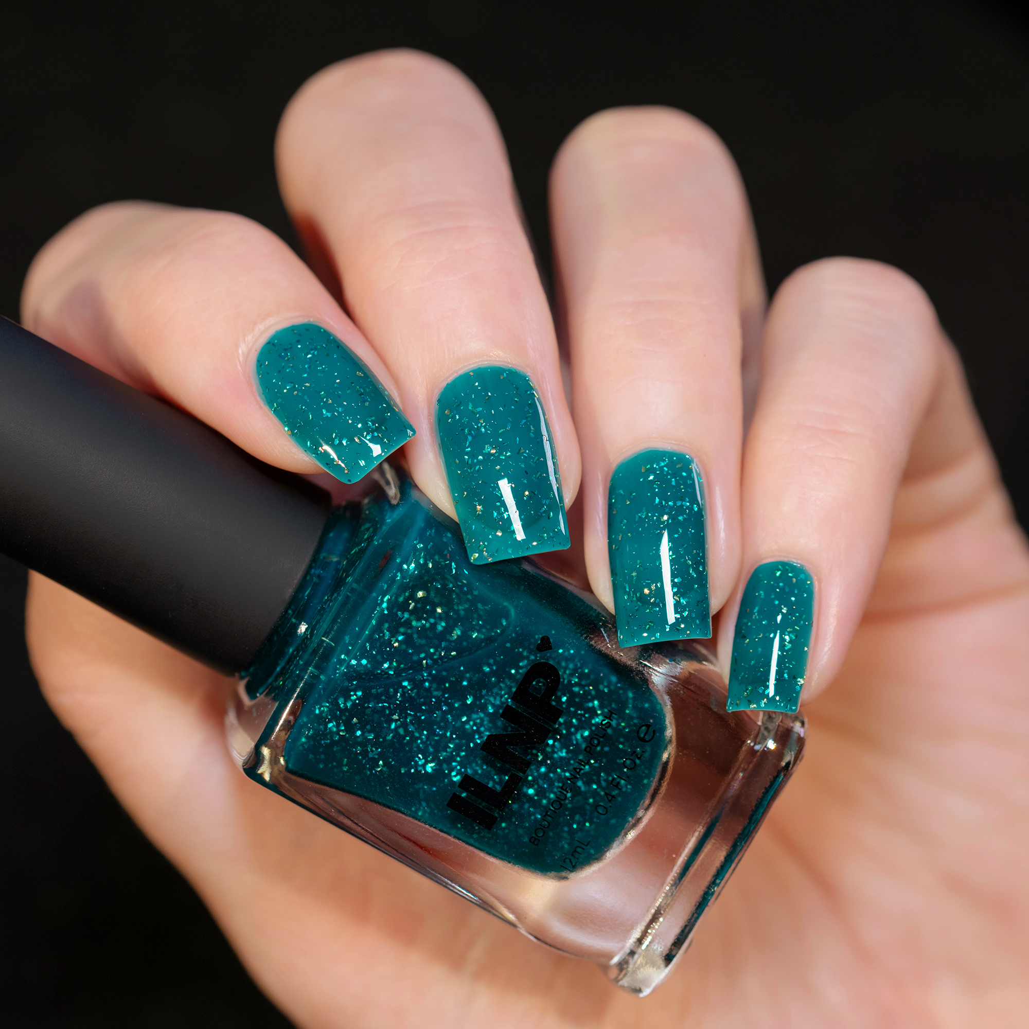 ILNP Unwrapped - Deep Teal Jelly Shimmer Nail Polish