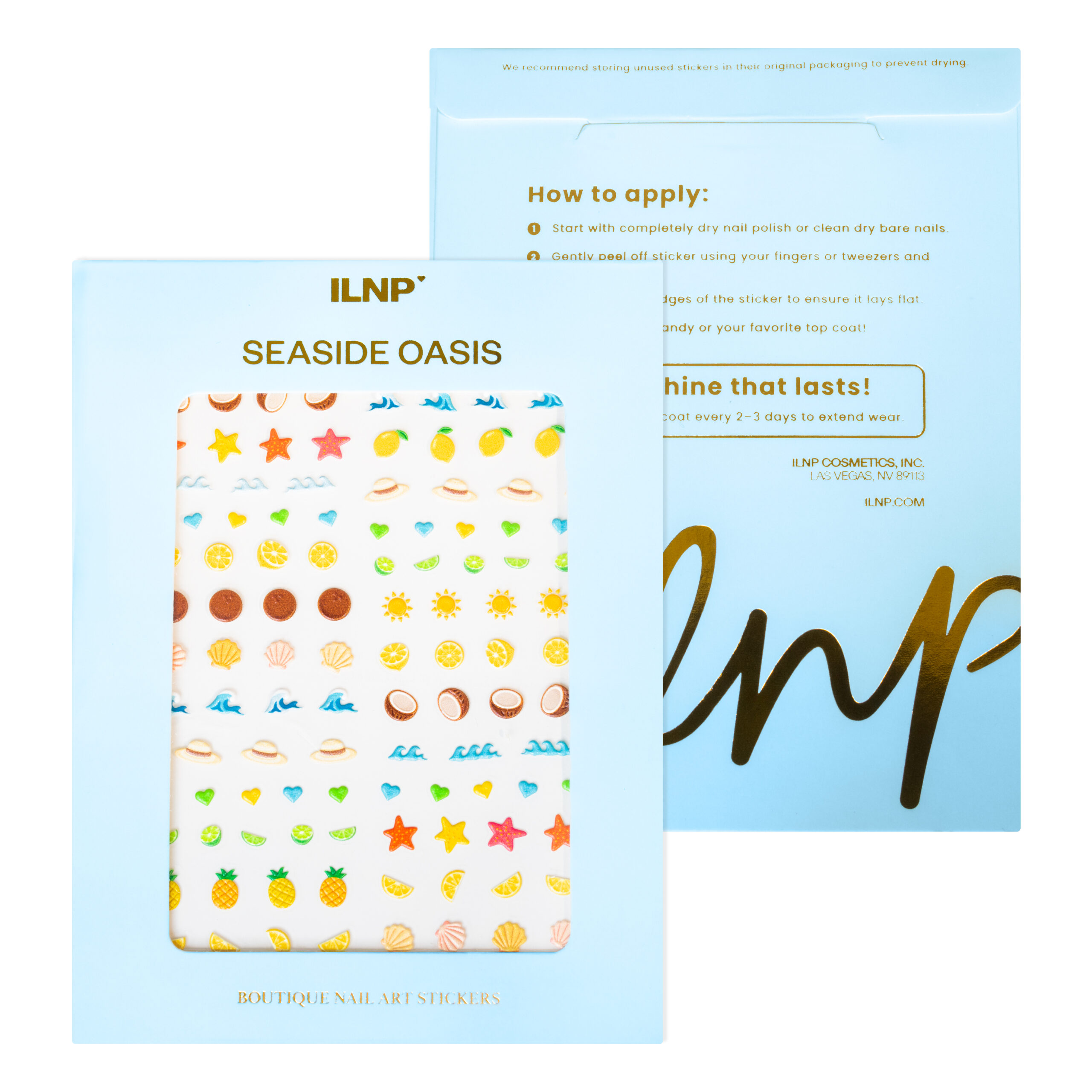 Seaside Oasis Nail Art Stickers