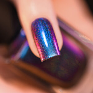 Birefringence (H) Purple to Red Holographic Ultra Chrome Nail Polish – photo 2
